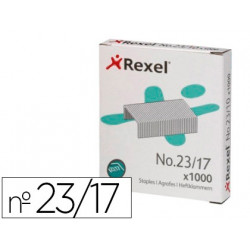 GRAPAS REXEL 23/17 ACERO CAJA 1000 UNIDADES