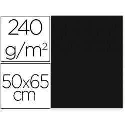 CARTULINA LIDERPAPEL 50X65 CM 240G/M2 NEGRO PAQUETE DE 25 HOJAS