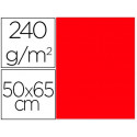 CARTULINA LIDERPAPEL 50X65 CM 240G/M2 ROJO PAQUETE DE 25 HOJAS