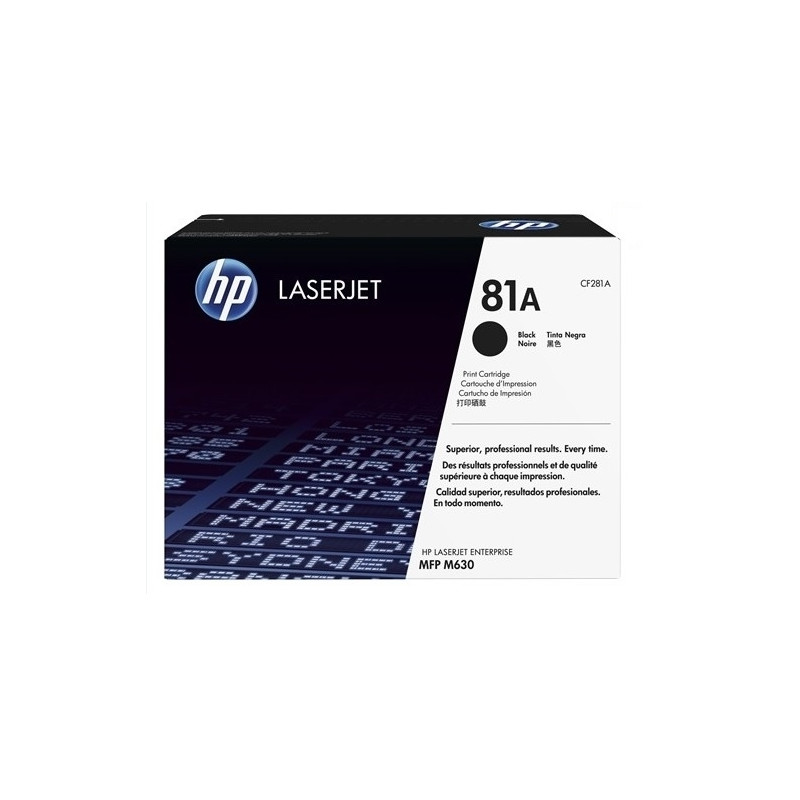 TONER HP LASERJET N.81 MFP M630 NEGRO 10.500 PAGINAS