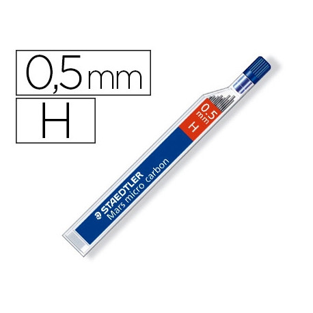 MINAS STAEDTLER MARS MICRO GRAFITO 0,5 MM H TUBO CON 12 UNIDADES