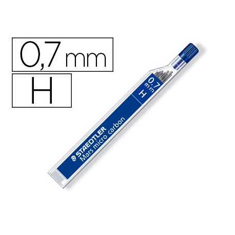 MINAS STAEDTLER MARS MICRO GRAFITO 0,7 MM H TUBO CON 12 UNIDADES