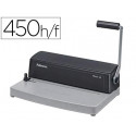 ENCUADERNADORA PARA ESPIRAL FELLOWES METAL 25 PERFORA 10 HOJAS TAMA?O A4 ENCUADERNA HASTA 450 HOJAS 