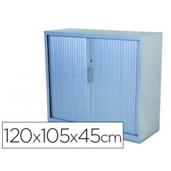 ARMARIO METALICO ROCADA DOS PUERTAS TIPO PERSIANA INCLUYE DOS BALDA SERIE STORE 120X105X45 CM ACABAD