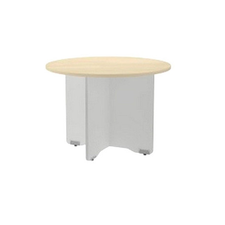 MESA DE REUNION ROCADA MEETING 3006AB01 ESTRUCTURA MADERA GRIS ALUMINIO EN ASPAS TABLERO HAYA 120 CM