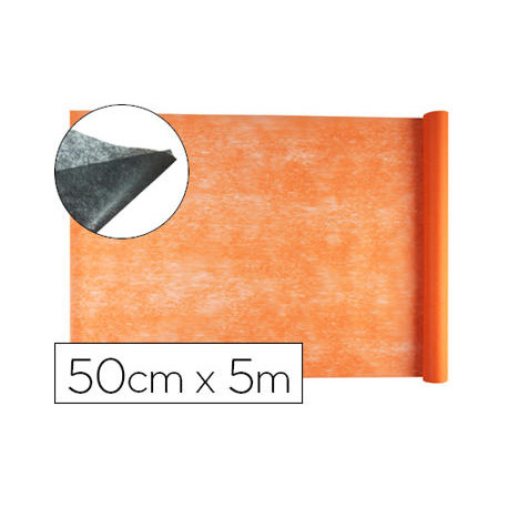 TEJIDO SIN TEJER LIDERPAPEL TERILENO 25 G/M2 ROLLO DE 5 MT NARANJA