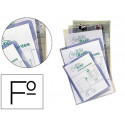 CARPETA DOSSIER U?ERO SARO PVC FOLIO 280 MC TRANSPARENTE