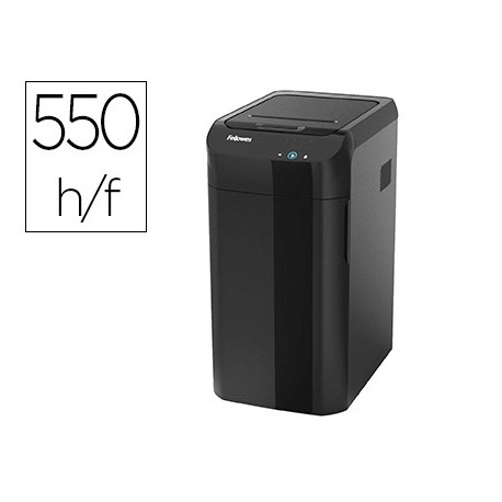 DESTRUCTORA DE DOCUMENTOS FELLOWES AUTOMAX 550C CAPACIDAD DE CORTE 550 HOJAS PARTICULAS DESTRUYE TAR