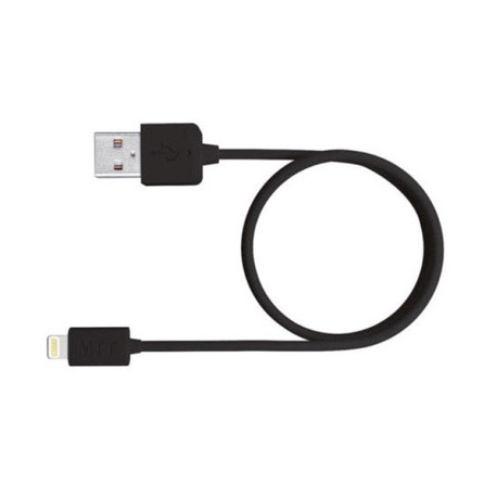 CABLE USB 2.0 A APPLE LIGHTNING MEDIARANGE USB 2.0 LONGITUD DE CABLE 1 MT NEGRO