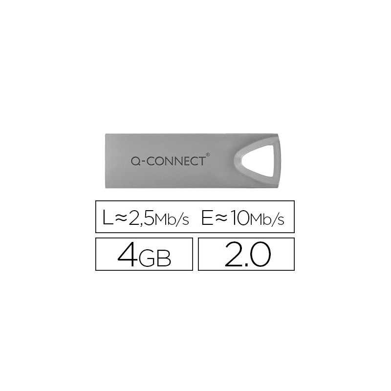 MEMORIA USB Q-CONNECT FLASH PREMIUM 4 GB 2.0