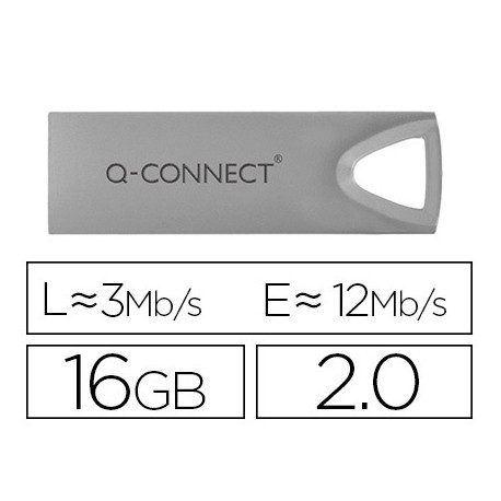 MEMORIA USB Q-CONNECT FLASH PREMIUM 16 GB 2.0