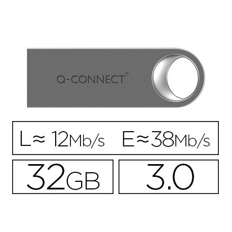 MEMORIA USB Q-CONNECT FLASH PREMIUM 32 GB 3.0