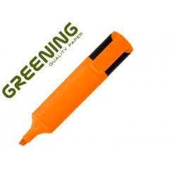 ROTULADOR GREENING FLUORESCENTE PUNTA BISELADA NARANJA