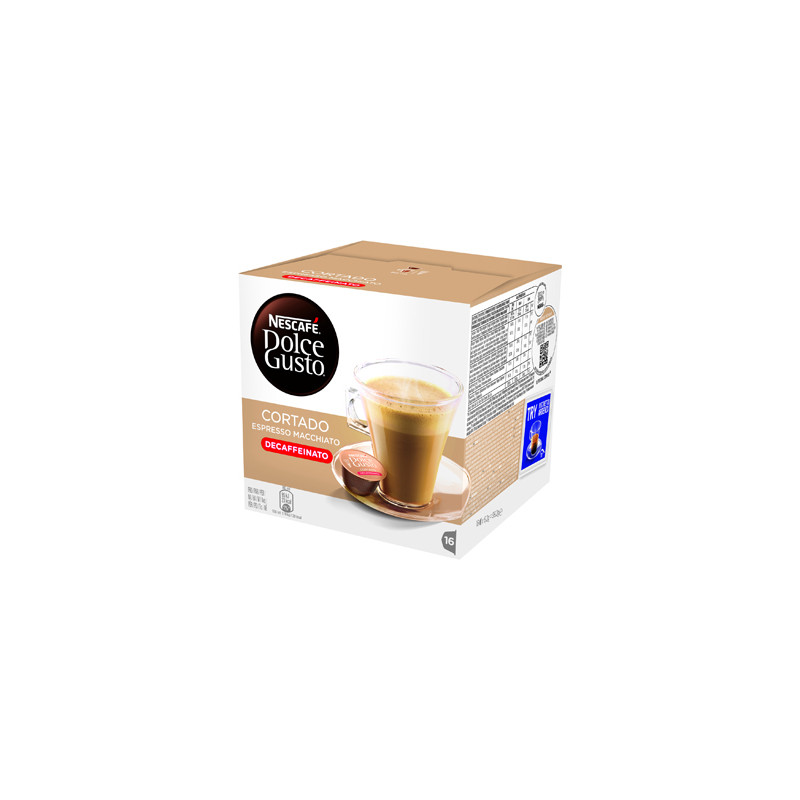 CAFE DOLCE GUSTO CORTADO DESCAFEINADO CAJA MONODOSIS DE 16 UNIDADES