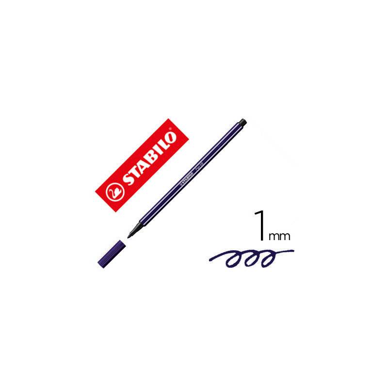 ROTULADOR STABILO ACUARELABLE PEN 68 AZUL PRUSIA PUNTA GRUESA 1MM