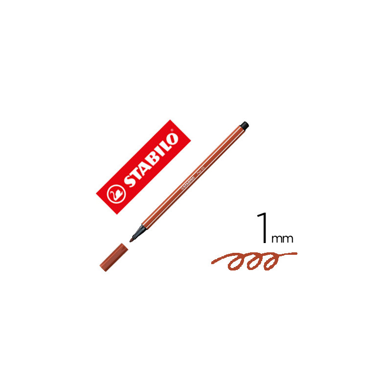 ROTULADOR STABILO ACUARELABLE PEN 68 SIENA TOSTADO PUNTA GRUESA 1MM