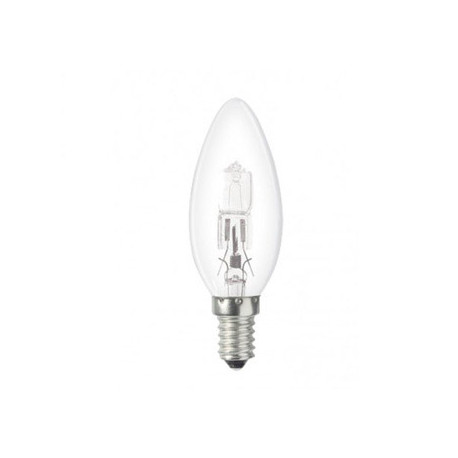 BOMBILLA SUNMATIC ECO HALOGENA VELA 28W E14 CLARA LUZ BLANCA