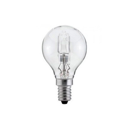 BOMBILLA SUNMATIC ECO HALOGENA MINI GLOBO E14 42W 630 LUMENES 2000 HORAS LUZ BLANCA