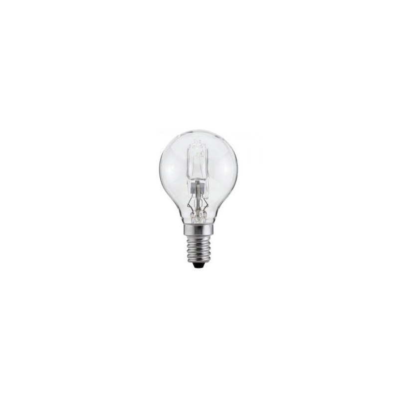 BOMBILLA SUNMATIC ECO HALOGENA MINI GLOBO E14 42W 630 LUMENES 2000 HORAS LUZ BLANCA