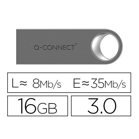 MEMORIA USB Q-CONNECT FLASH PREMIUM 16 GB 3.0