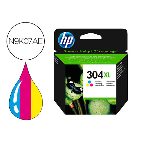 INK-JET HP 304XL DESKJET 3000 / 3720 / 3730 TRICOLOR 300 PAGINAS