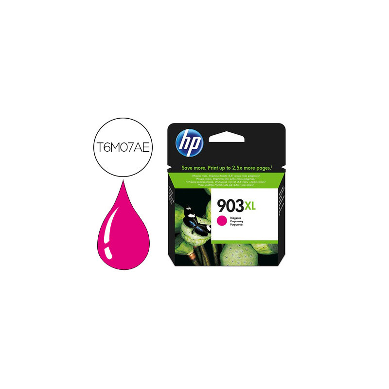 INK-JET HP 903XL OFFICEJET 6960 / 6970 MAGENTA 825 PAGINAS