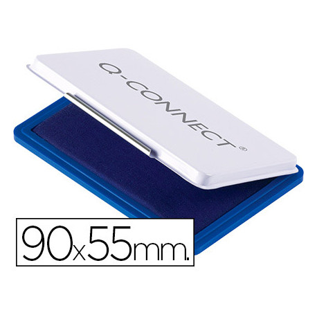 TAMPON Q-CONNECT N3 90X55 MM AZUL