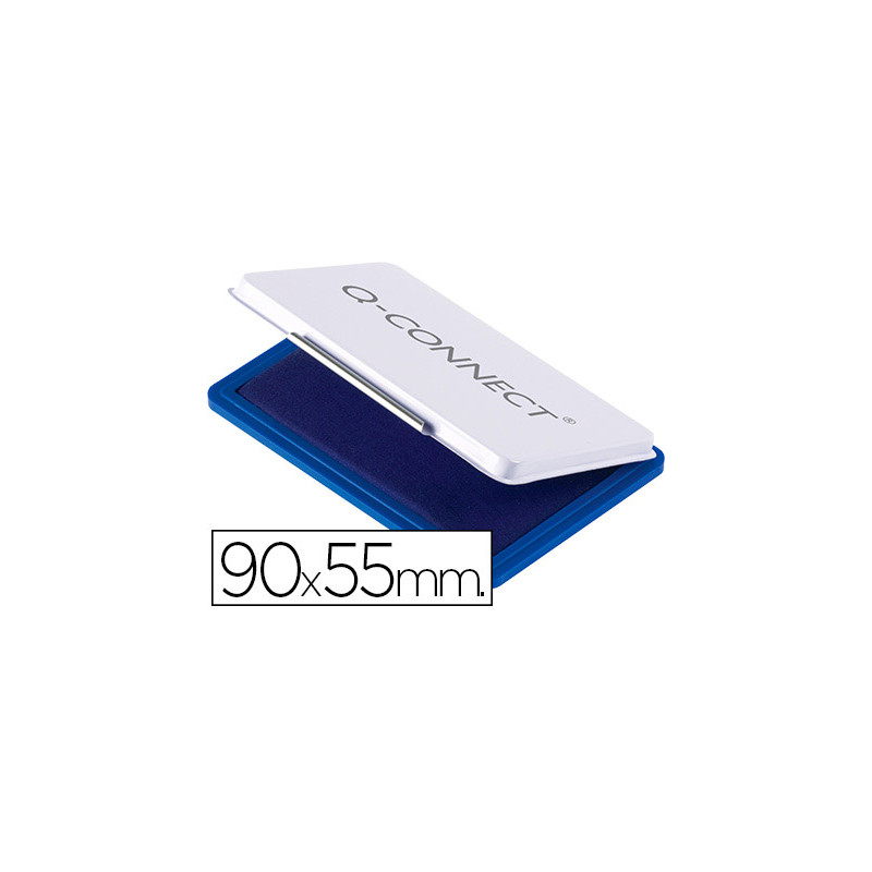 TAMPON Q-CONNECT N3 90X55 MM AZUL