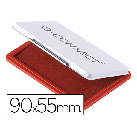 TAMPON Q-CONNECT N3 90X55 MM ROJO