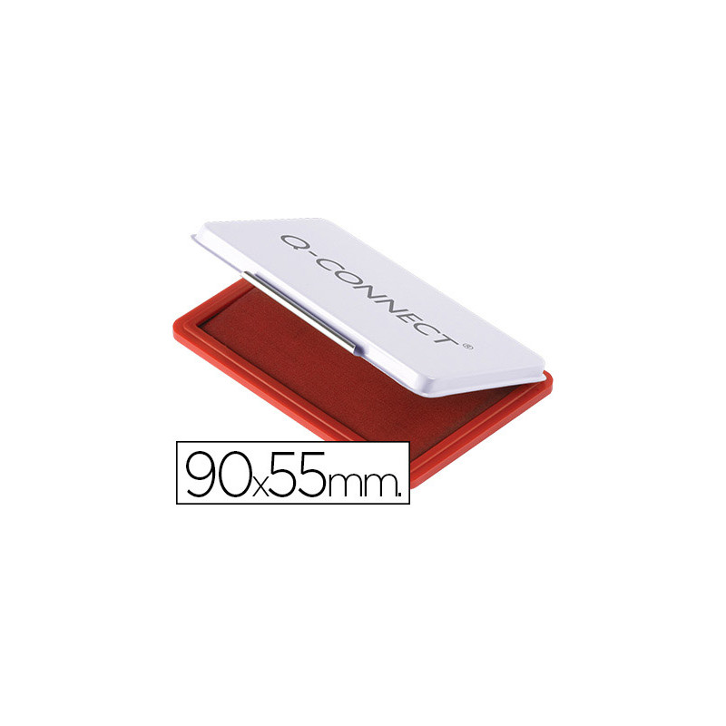 TAMPON Q-CONNECT N3 90X55 MM ROJO