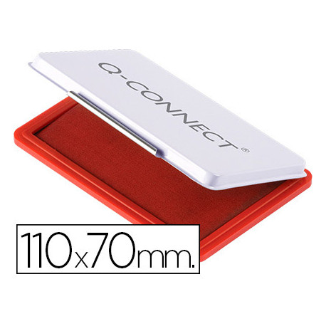 TAMPON Q-CONNECT N2 110X70 MM ROJO