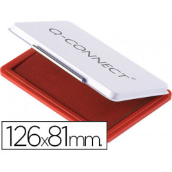 TAMPON Q-CONNECT N.1 126X81 MM ROJO