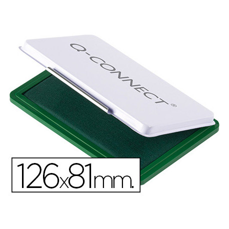 TAMPON Q-CONNECT N.1 126X81 MM VERDE