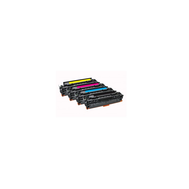 TONER COMPATIBLE CLOVER HP LASERJET CP2020 / CP2025 MULTIPACK NEGRO / AMARILLO / CIAN / MAGENTA