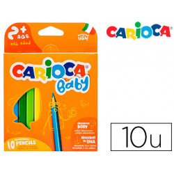 LAPICES DE COLORES CARIOCA BABY 2 A?OS CAJA DE 10 COLORES SURTIDOS