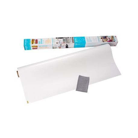 PIZARRA BLANCA POST IT SUPER STICKY ADHESIVA REMOVIBLE ROLLO 121,9X182,9 CM