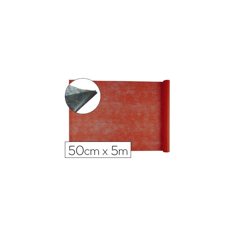 TEJIDO SIN TEJER LIDERPAPEL TERILENO 25 G/M2 ROLLO DE 5 MT ROJO