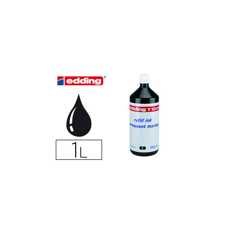 TINTA ROTULADOR EDDING T-1000 NEGRO BOTE 1 LITRO