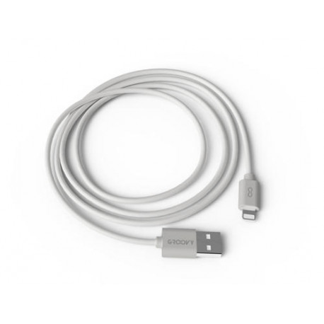 CABLE GROOVY USB 2.0 A APPLE LIGHTNING LONGITUD 1 METRO COLOR BLANCO