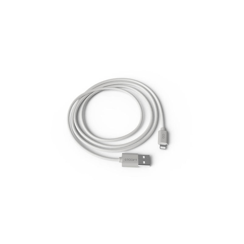 CABLE GROOVY USB 2.0 A APPLE LIGHTNING LONGITUD 1 METRO COLOR BLANCO