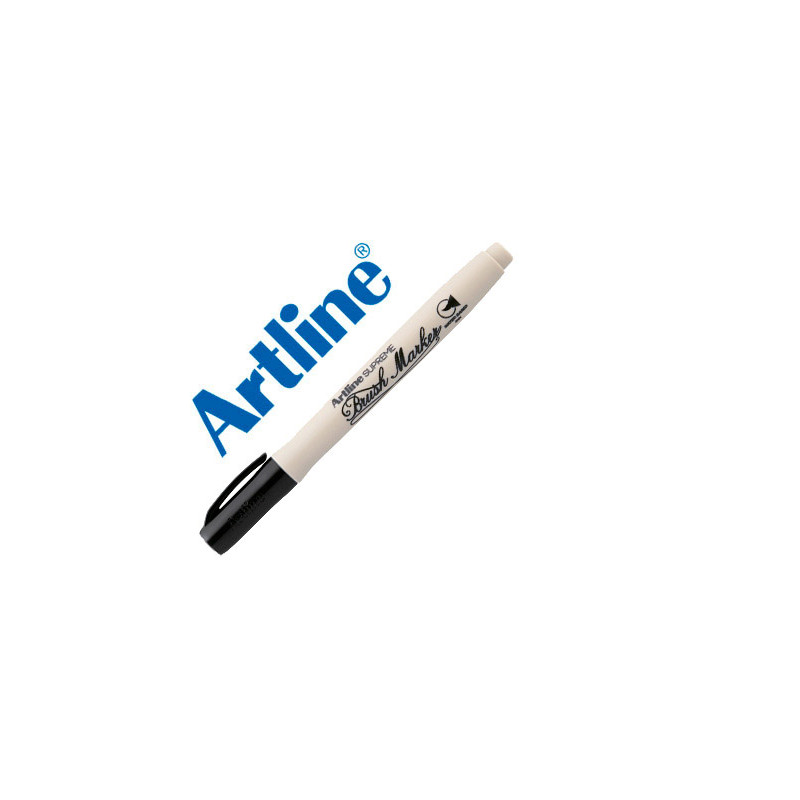 ROTULADOR ARTLINE SUPREME BRUSH PINTURA BASE DE AGUA PUNTA TIPO PINCEL TRAZO VARIABLE NEGRO