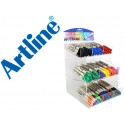 ROTULADOR ARTLINE SUPREME BRUSH BASE DE AGUA PUNTA TIPO PINCEL TRAZO VARIABLE EXPOSITOR DE 108 UNIDA