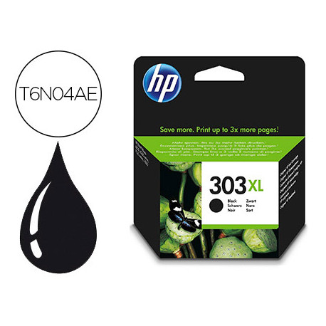 INK-JET HP 303XL ENVY PHOTO 6230 / 7130 / 7830 COLOR NEGRO CAPACIDAD 600 PAGINAS