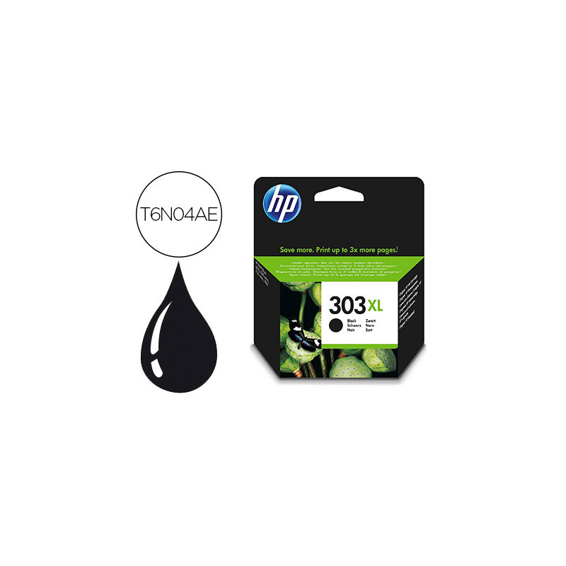 INK-JET HP 303XL ENVY PHOTO 6230 / 7130 / 7830 COLOR NEGRO CAPACIDAD 600 PAGINAS