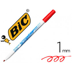 ROTULADOR BIC VELLEDA FINO PARA PIZARRA ROJO PUNTA REDONDA 1 MM