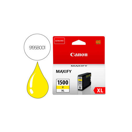 INK-JET CANON PGI-1500XL MB2050 / MB2150 / MB2155 / MB2350 / MB2750 / MB2755 AMARILLO