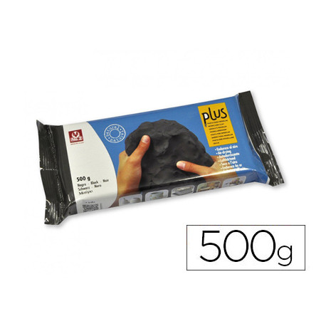 ARCILLA SIO-2 PLUS NEGRA ENDURECE AL AIRE PAQUETE DE 500 GR