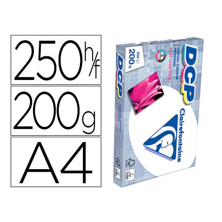 PAPEL FOTOCOPIADORA CLAIREFONTAINE DIN A4 200 GR PAQUETE DE 250 HOJAS