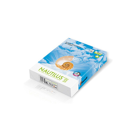 PAPEL FOTOCOPIADORA NAUTILUS SUPERWHITE 100% RECICLADO DIN A3 80 GRAMOS PAQUETE DE 500 HOJAS