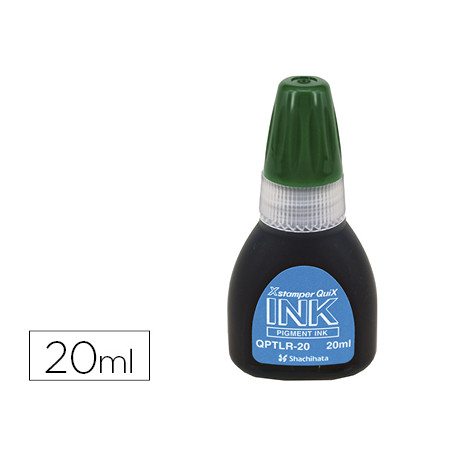 TINTA X'STAMPER QUIX PARA SELLOS VERDE BOTE DE 20 ML